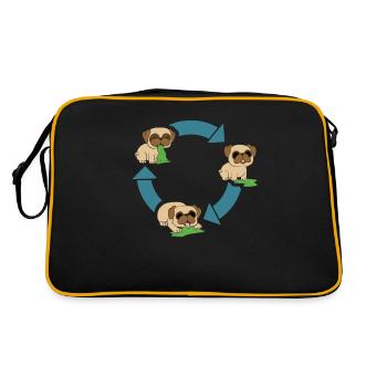 Carlin Protection de l’environnement - Sac Retro - noir/or - Dos