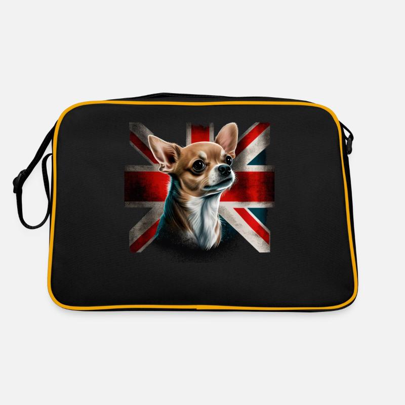 Chihuahua - Grande-Bretagne Angleterre Drapeau Sac Retro