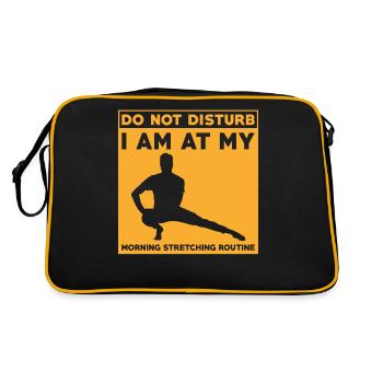 Stretching Fitness Yoga Workout Fun - Retro Bag - black/gold - Back