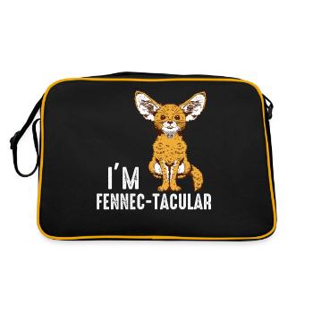 Fennec-tacular Fennec Fox Propriétaire Fennec Foxes - Sac Retro - noir/or - Dos