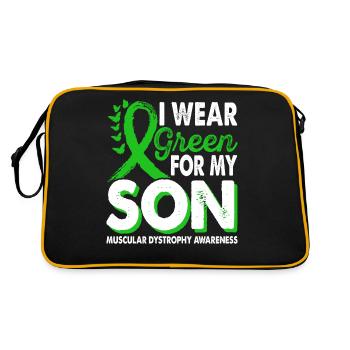 Portez un ruban vert pour le - Sac Retro - noir/or - Dos