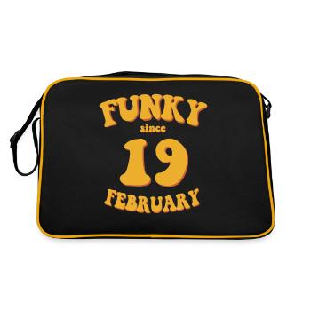Funky Anniversaire: Février 2019 - Flower Power - Sac Retro - noir/or - Dos