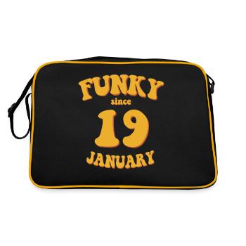 Funky Anniversaire: Janvier 2019 - Flower Power - Sac Retro - noir/or - Dos