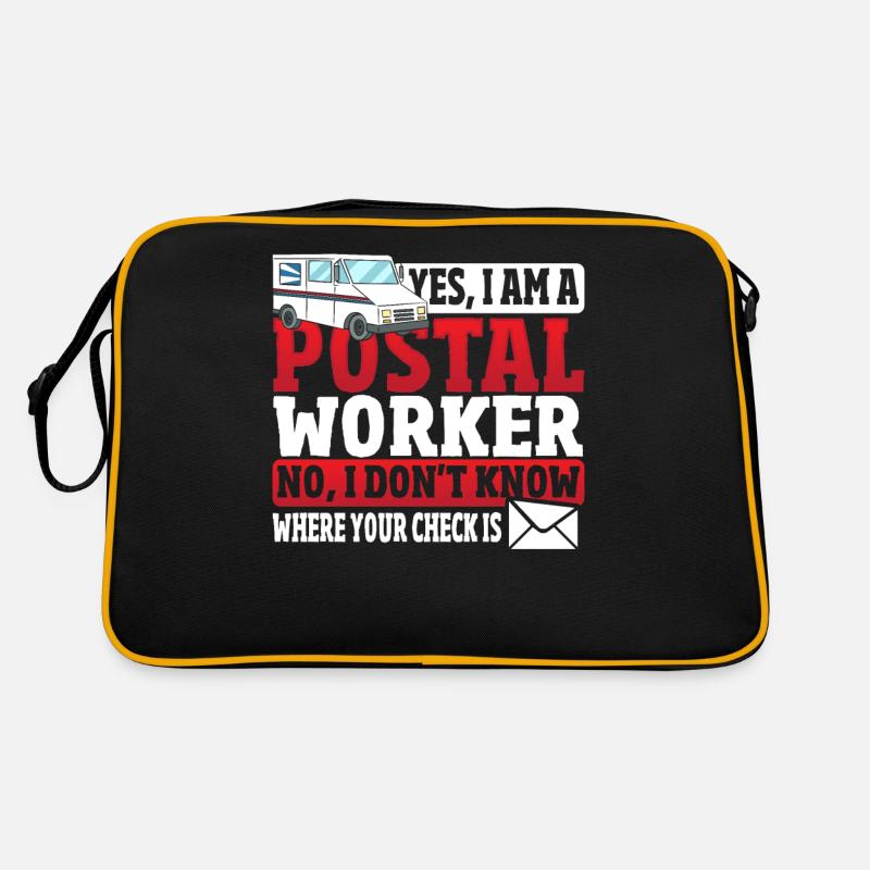Ja, ich bin Postangestellter Postangestellter Retro Tasche
