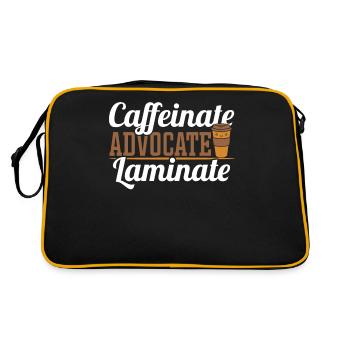 Caffeinate Advocate Laminate Enseignant en éducation spécialisée SPED - Sac Retro - noir/or - Dos
