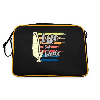 La vie de planche à voile est un sport nautique Ride Surfboarder - Sac Retro - noir/or - Dos
