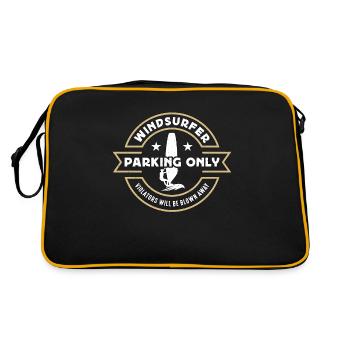 Windsurfer parking seuls les contrevenants feront du sport nautique - Sac Retro - noir/or - Dos