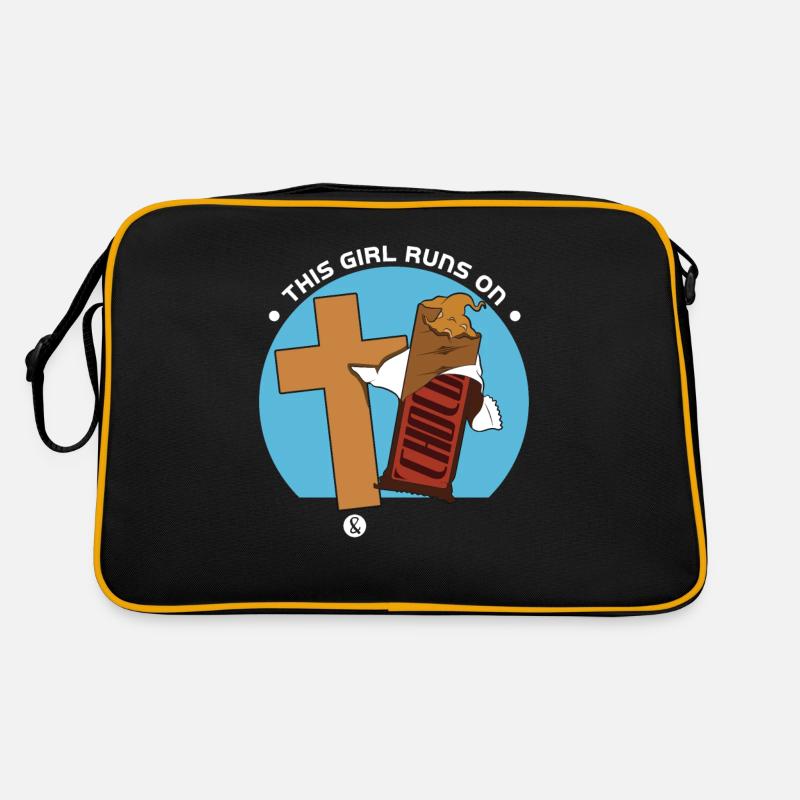 Jesus and Chocolate Retro Bag