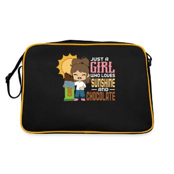 Chocolate Love - Retro Bag - black/gold - Back