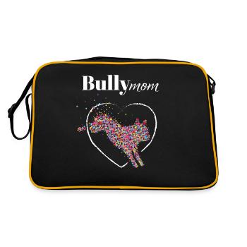 Bully Maman Bouledogue Français Chiens - Sac Retro - noir/or - Dos