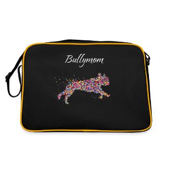 Bully Maman Bouledogue Français Chien Maman Chiens - Sac Retro - noir/or - Dos