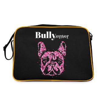 Bully Mom Dresseur de chiens bouledogue français - Sac Retro - noir/or - Dos