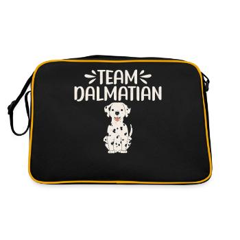 Cadeaux pour les amoureux dalmates - Sac Retro - noir/or - Dos