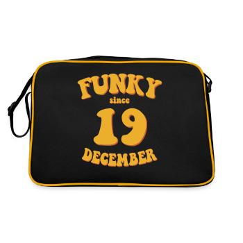 Funky Anniversaire: Décembre 2019 - Flower Power - Sac Retro - noir/or - Dos