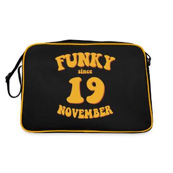 Funky Anniversaire: Novembre 2019 - Flower Power - Sac Retro - noir/or - Dos