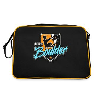 Indoor Climbing Born To Boulder Climbing Hall - Retro Bag - black/gold - Back