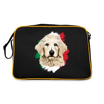 Maremma Abruzzo German Shepherd Maremmano Abruzzese - Retro Bag - black/gold - Back