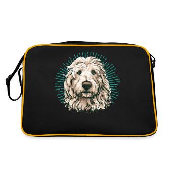 Maremma Abruzzo German Shepherd Maremmano Abruzzese - Retro Bag - black/gold - Back