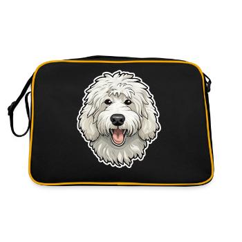 Maremma Abruzzo German Shepherd Maremmano Abruzzese - Retro Bag - black/gold - Back