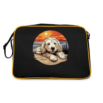 Maremma Abruzzo German Shepherd Maremmano Abruzzese - Retro Bag - black/gold - Back