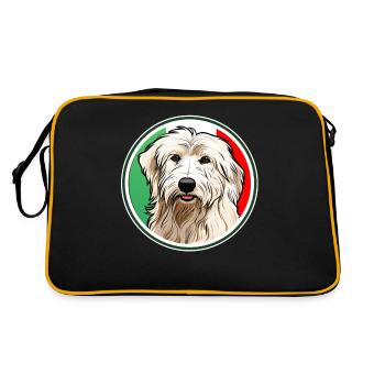 Maremma Abruzzo German Shepherd Maremmano Abruzzese - Retro Bag - black/gold - Back