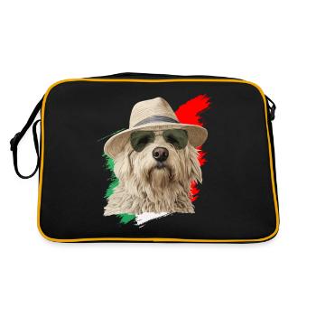 Maremma Abruzzo German Shepherd Maremmano Abruzzese - Retro Bag - black/gold - Back