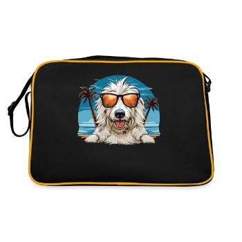 Maremmano Abruzzese German Shepherd - Retro Bag - black/gold - Back