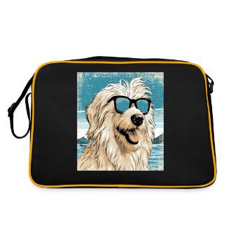Maremmano Abruzzese German Shepherd - Retro Bag - black/gold - Back