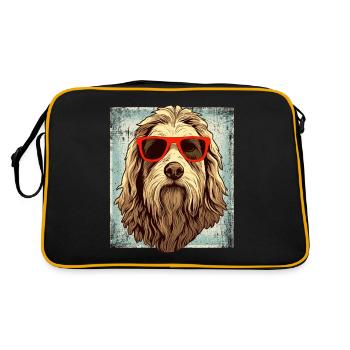 Maremmano Abruzzese German Shepherd - Retro Bag - black/gold - Back