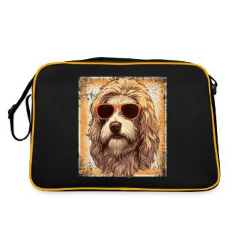 Maremmano Abruzzese German Shepherd - Retro Bag - black/gold - Back