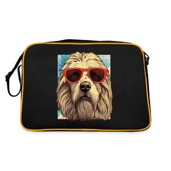 Maremmano Abruzzese German Shepherd - Retro Bag - black/gold - Back
