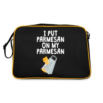 Parmesan - Retro Tasche - Schwarz/Gold - Hinten