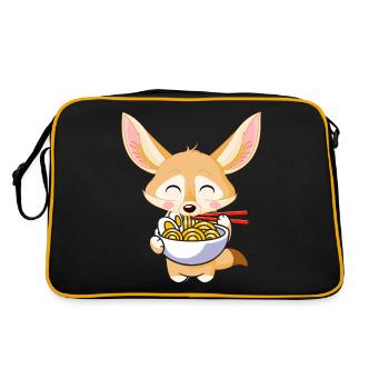 Fennec Renards Nourriture Ramis Nouilles Fennec Renards - Sac Retro - noir/or - Dos