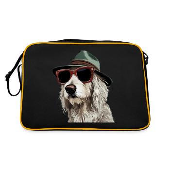 Maremmano Abruzzese German Shepherd - Retro Bag - black/gold - Back