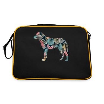 Kangal-schäferhund-hundehunderasse Mit - Retro Tasche - Schwarz/Gold - Hinten