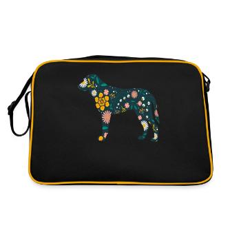 Kangal-schäferhund-hundehunderasse Mit - Retro Tasche - Schwarz/Gold - Hinten