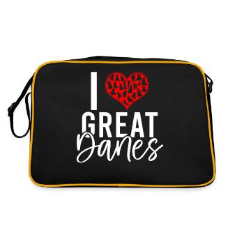 Great Dane Gifts - Retro Bag - black/gold - Back