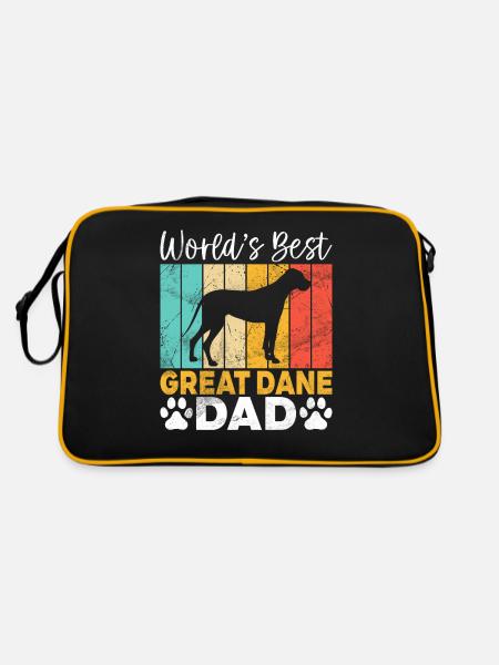 Great Dane Gifts - Retro Bag - black/gold - Back