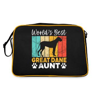 Great Dane Gifts - Retro Bag - black/gold - Back