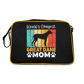 Great Dane Gifts - Retro Bag - black/gold - Back