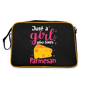 Pesto - Retro Tasche - Schwarz/Gold - Hinten