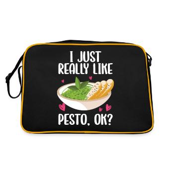 Parmesan - Retro Tasche - Schwarz/Gold - Hinten
