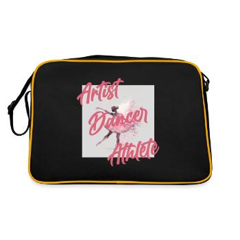 Danseur de ballet | Professeur de ballet | Ballerine - Sac Retro - noir/or - Dos
