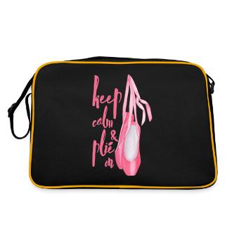 Danseur de ballet | Professeur de ballet | Ballerine - Sac Retro - noir/or - Dos