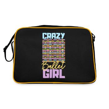 Danseur de ballet | Professeur de ballet | Ballerine - Sac Retro - noir/or - Dos