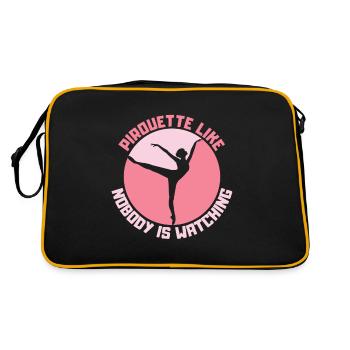 Danseur de ballet | Professeur de ballet | Ballerine - Sac Retro - noir/or - Dos