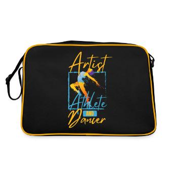 Danseur de ballet | Professeur de ballet | Ballerine - Sac Retro - noir/or - Dos
