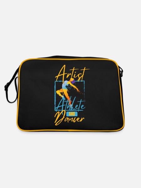 Danseur de ballet | Professeur de ballet | Ballerine - Sac Retro - noir/or - Dos