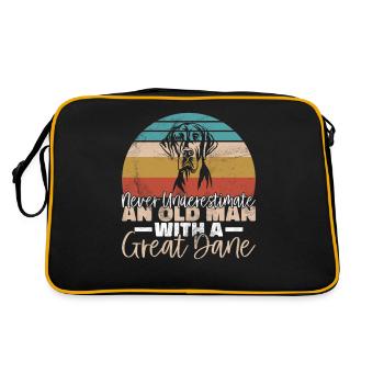 Great Dane Gifts - Retro Bag - black/gold - Back