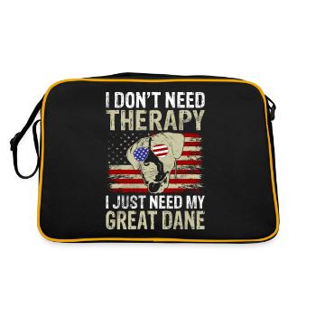 Great Dane Gifts - Retro Bag - black/gold - Back